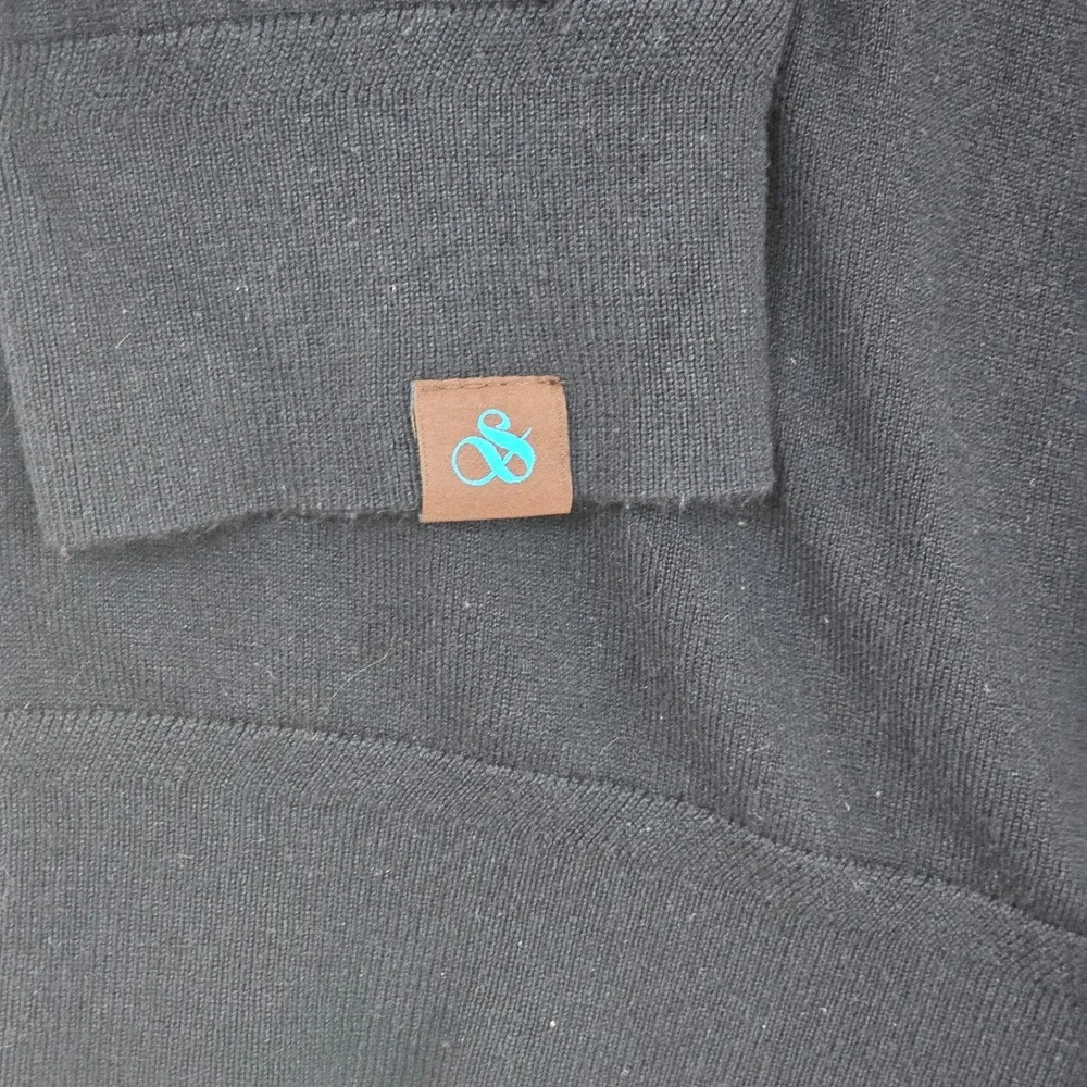 Scotch‎ & Soda Amsterdam Mens XXL Navy Blue Long Sleeve Polo Knit Sweater
